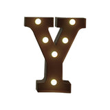 LED Metal Letter Lights Free Standing - Close-Up Angle
