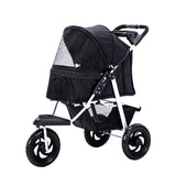 PaWz Pet Stroller Pram Dog Carrier Trailer - Low Angle