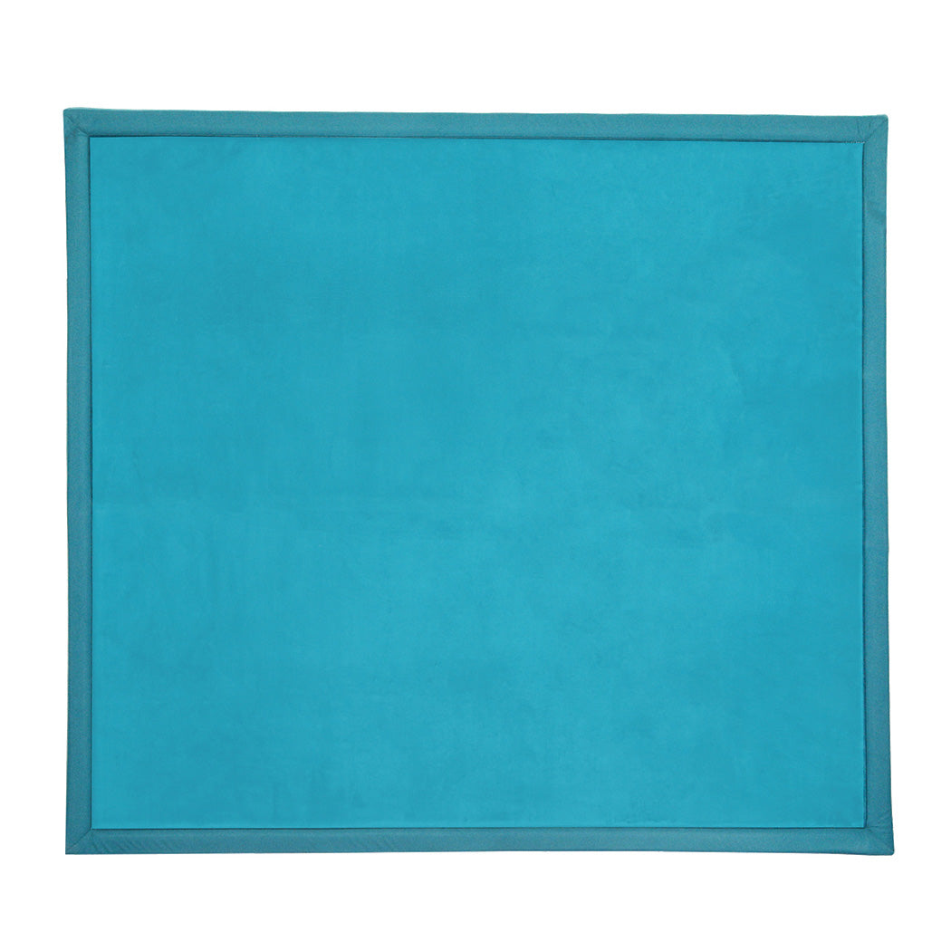 Marlow Coral Velvet Area Rugs Large Mat 180x200cm Blue-2006732690749001728