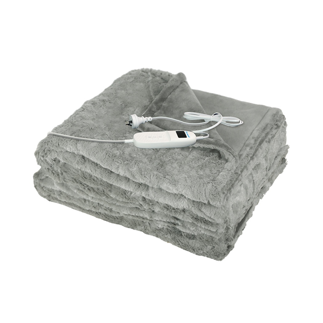 DreamZ Electric Throw Blanket Heated Timer Bedding Washable Warm Winter Plush GY-2006732806570512384
