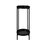 Levede 2 Tier Plant Stand Outdoor Indoor Black Large-2018816746772893696
