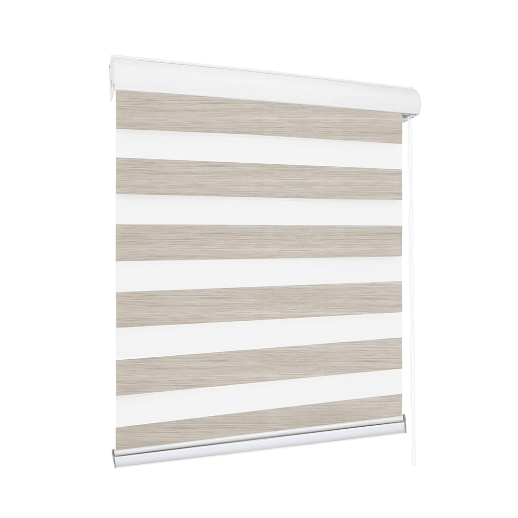 Marlow Blackout Zebra Roller Blind Curtains 120x210 Beige-2018816756495290368