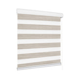 Marlow Blackout Zebra Roller Blind Curtains 120x210 Beige - Low Angle