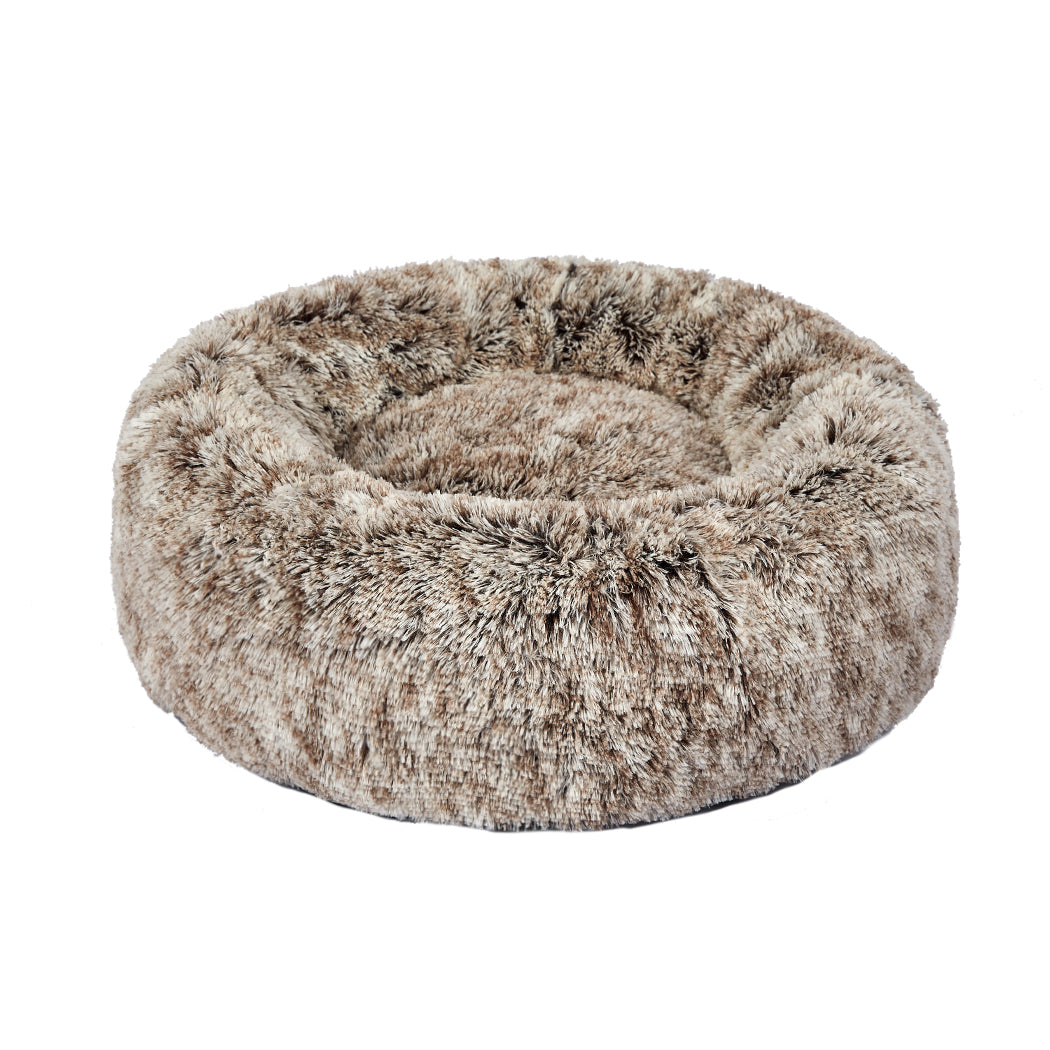 PaWz Pet Bed Cat Dog Donut Nest Calming XL Brown X-Large-2018816801663750144