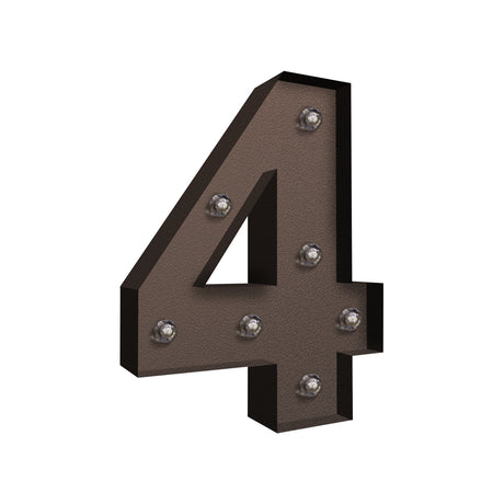LED Metal Number Lights Free Standing-1954803064305225728