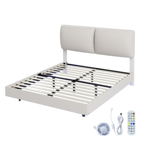 Levede Double Floating Bed Frame-2018816916130500608