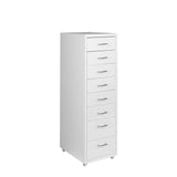 Levede Office Cabinet 8 Drawer Drawers White - Extra Image