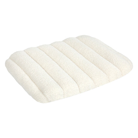 Pawz S Size Orthopedic Dog Bed with Sherpa Plush Removable Cover in White-2018816662094090240