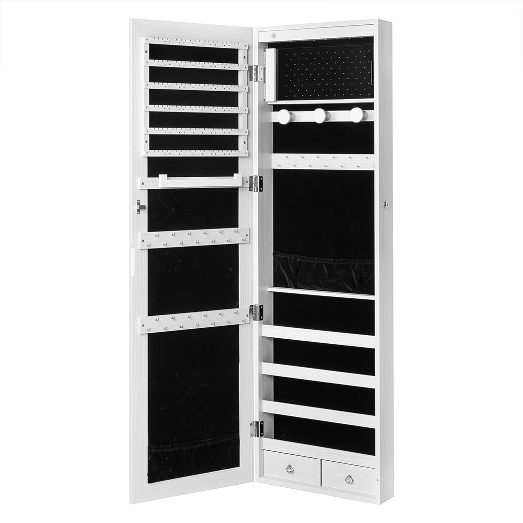 Levede Mirror Jewellery Cabinet LED-2006733194828845056
