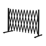 Garden Security Fence Gate Expandable Black - Low Angle