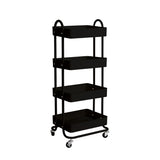 Levede 4 Tiers Kitchen Trolley Cart Black - Extra Image