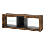 Levede TV Stand Cabinet Glass Display Storage Shelves - Extra Image