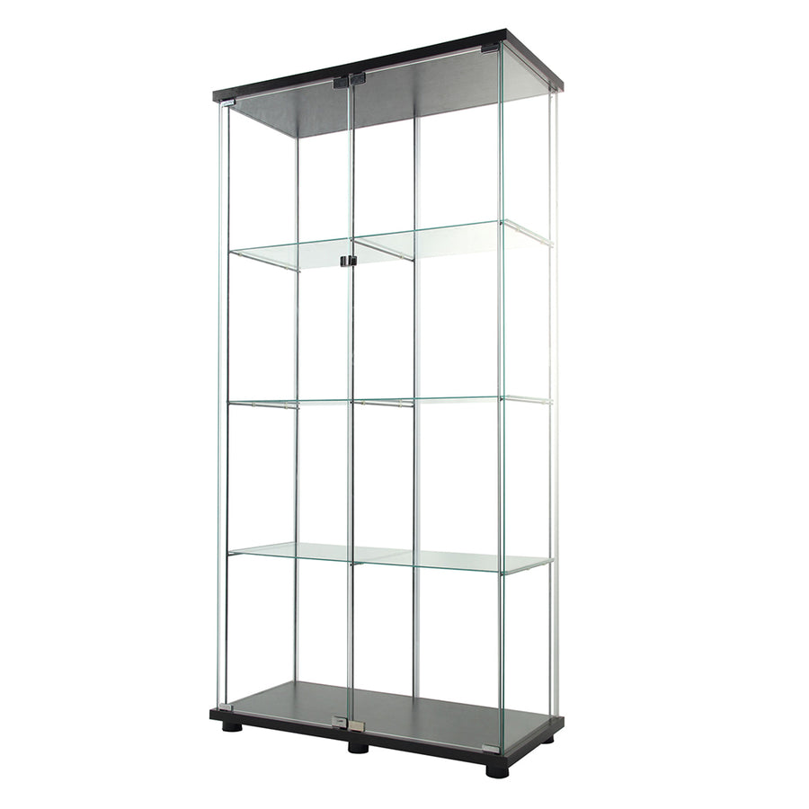 164cm Glass Display Cabinet 2 Doors-2006732805702291456