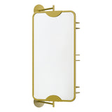 Yezi 360? Swivel Bathroom Wall Mirrors with Storage - Low Angle