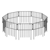 Mountview 10 Pcs Garden Fence Border Rustproof Metal - Close-Up Angle