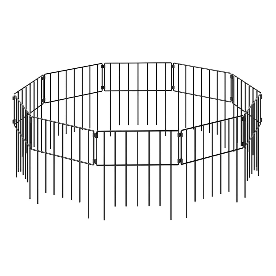 Mountview 10 Pcs Garden Fence Border Rustproof Metal-2006733422592135168