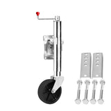 Jockey Wheel 6 Inch Swivel Swing Up - Low Angle