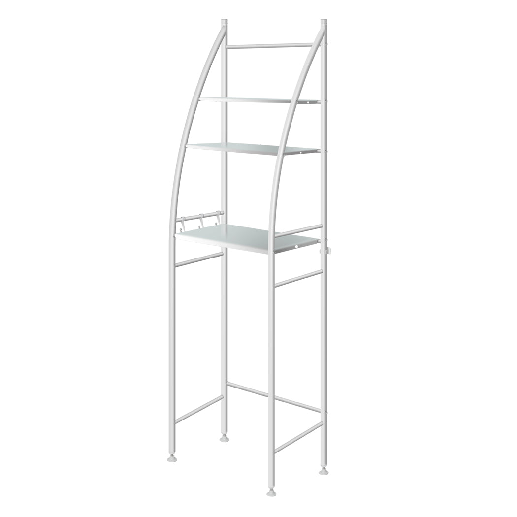 Dutxa 3 Tier Over Toilet Storage Shelf White-2006733188558360576