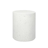 Levede Side Table Terrazzo Round End - Low Angle