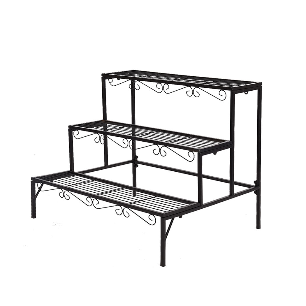 Levede Plant Stand 3 Tier Rectangle-1954802658384678912