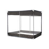 Dreamz Mosquito Bed Nets Foldable Canopy Square Grey - Low Angle