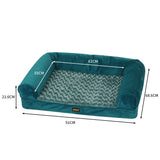 PaWz Pet Bed Sofa Dog Bedding Soft Warm L Blue Large - Front View