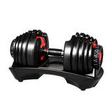 Centra 24kg Adjustable Dumbbell Set Home Gym - Low Angle
