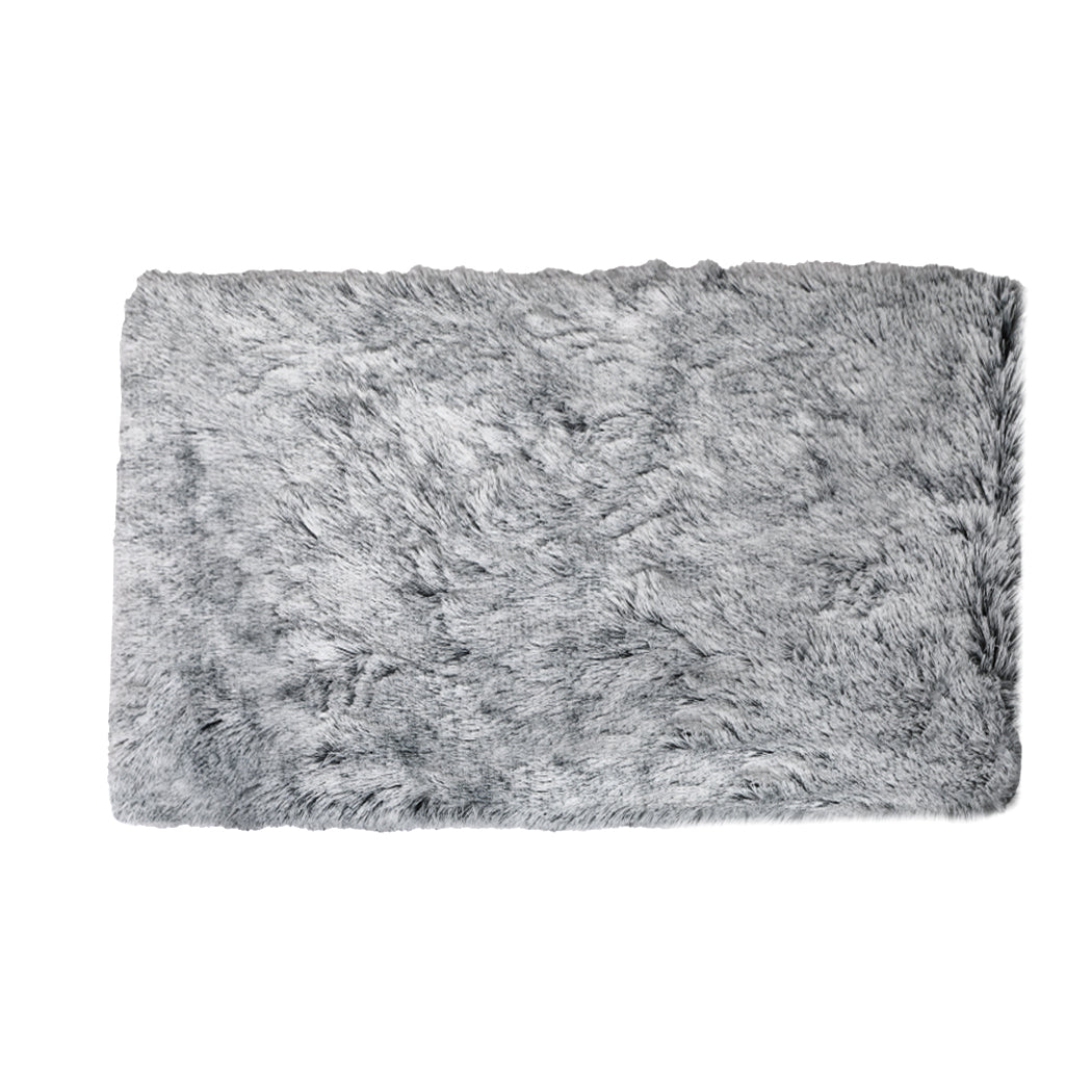 PaWz Replaceable Pet Bed Cover Plush Charcoal Small-2018816609786925056