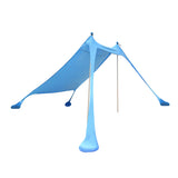 Beach Tent Camping Canopy 2-4 Person Family Sun Shade Shelter 210x210cm Blue - Low Angle