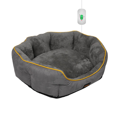 PaWz Electric Pet Heater Bed Heated S Grey Small-1954802543943094272