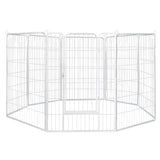PaWz 8 Panel 32'' Pet Dog Playpen Puppy White 2.5kg Mackerel & Lamb-2018816894563389440