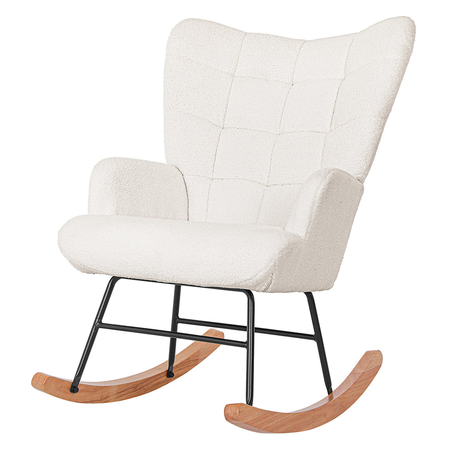 Levede Fleece Rocking Chair-2018816903203655680