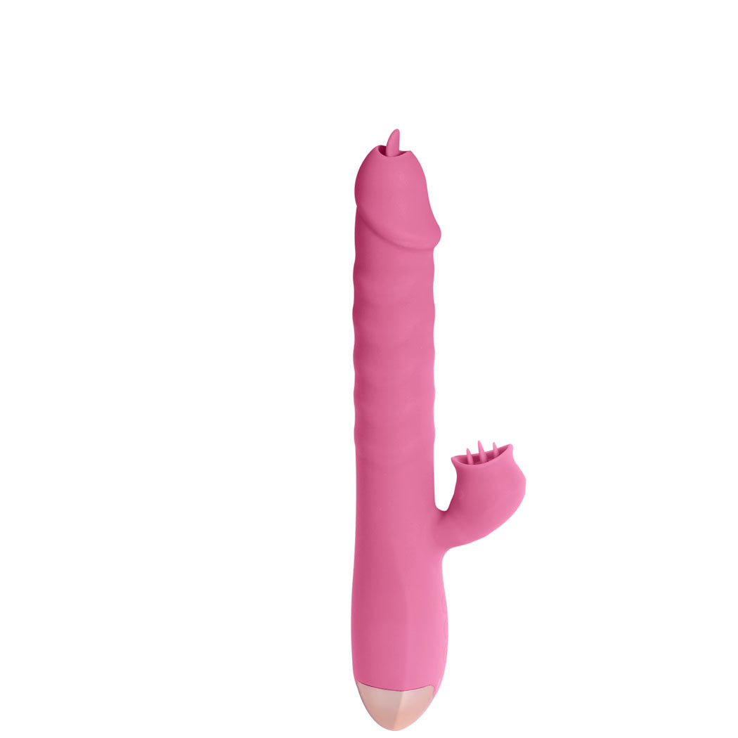 Urway Rabbit Vibrator Licking Tongue Pink-2006733046639890432