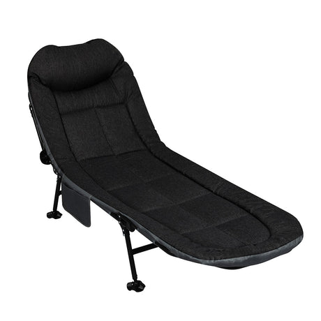 Levede Folding Camping Bed Camp Cots Black-2006732877630410752