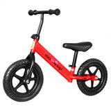 BoPeep Kids Balance Bike Ride On Toys Red - Low Angle