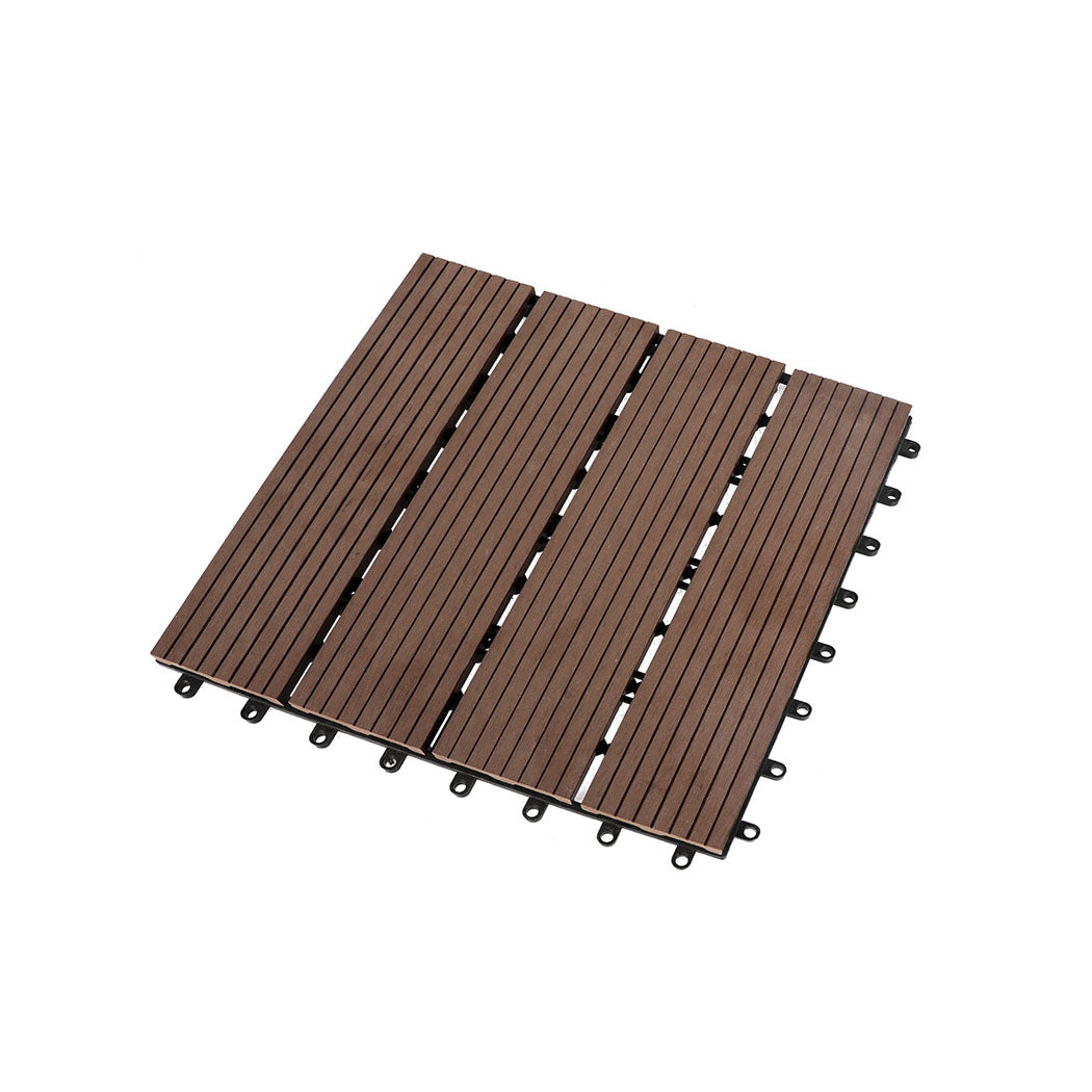 Marlow x10 Floor Tiles Plastic Decking Coffee-2006733022304538624