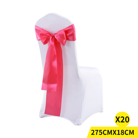 20x Satin Table Runners Chair Sashes Mauve-2018816625058385920