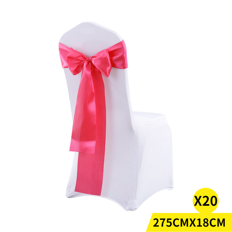 20x Satin Table Runners Chair Sashes Mauve-2018816625058385920