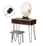 Levede Dressing Table LED Light Strip Brown - Extra Image