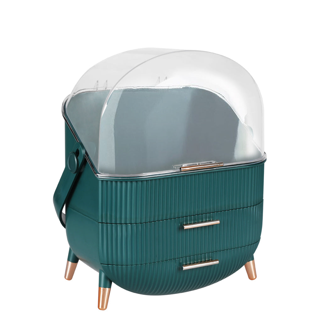Makeup Storage Case Cosmetic Organiser Green-2006733281948733440