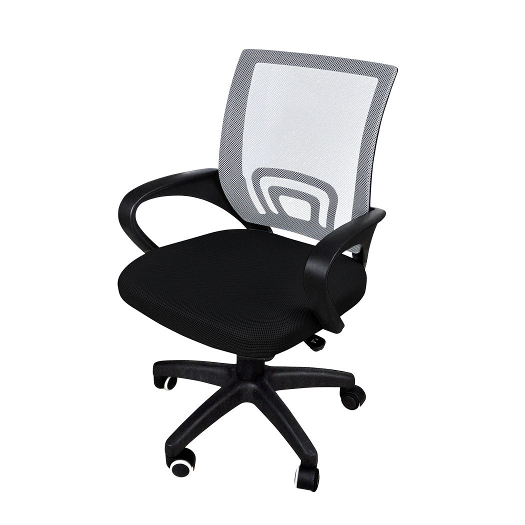 2x Levede Office Chair Gaming Computer Grey-2006733144815964160
