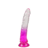 Urway Dildo Dong Realistic Penis Cock Purple 20cm - Low Angle