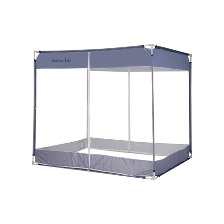 Dreamz Mosquito Bed Nets Foldable Canopy Square Blue-1954802841113726976