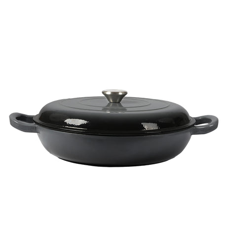 3.5L Enamel Dutch Oven Pan in Black Colour-1954802796293394432
