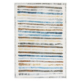 Marlow Floor Rug Short Pile Washable Carpet Soft Plush Non Slip Stripe 200x290 - Low Angle