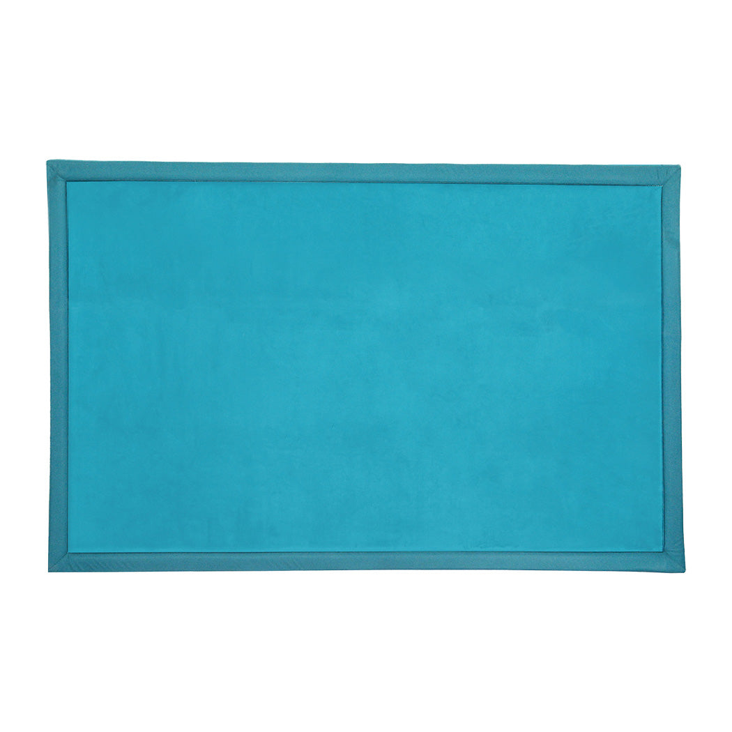 Marlow Coral Velvet Area Rugs Large Mat 120x200cm Blue-2018816751181107200