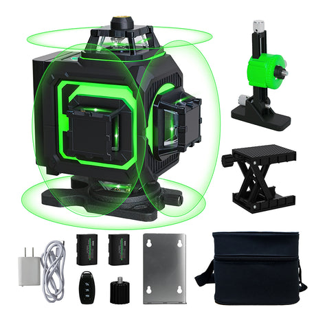 Traderight 4D 16 Line Green Laser Level Remote Tripod-2018816859012468736