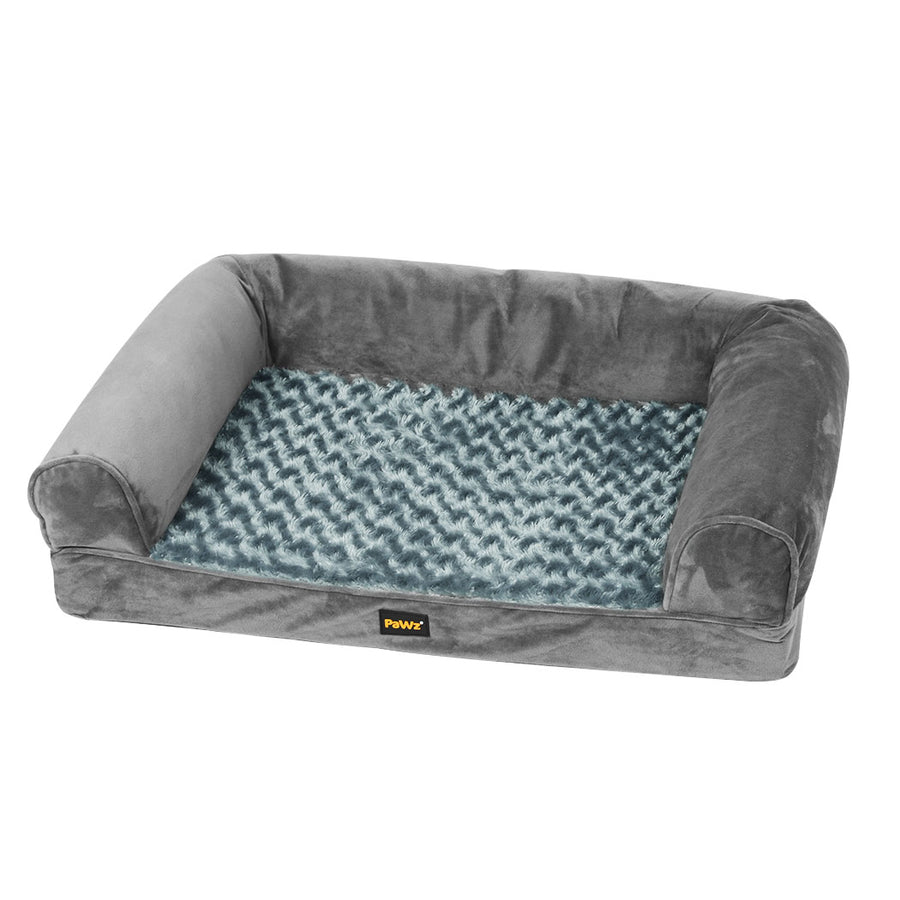 PaWz Pet Bed Sofa Dog Beds Bedding Soft M Grey Medium-2006733134598639616