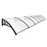 Mountview Window Door Awning Outdoor 1M X 6M Transparent 1x6M - Close-Up Angle