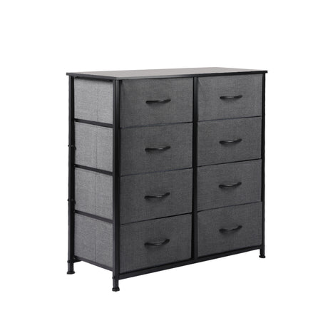 Levede Storage Cabinet Tower Chest Dark Grey-1954802982814093312